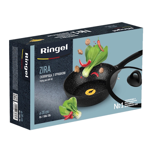 Сковорода RINGEL RG-11006-20h Zira глибока з кришкою 20 см