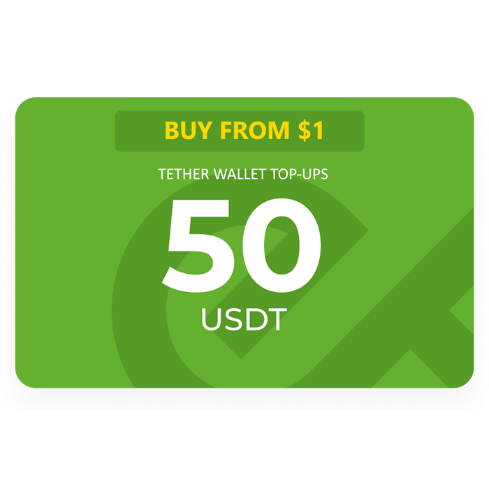 Tether wallet top-ups - 50 USDT